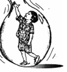 boy in bubble logo